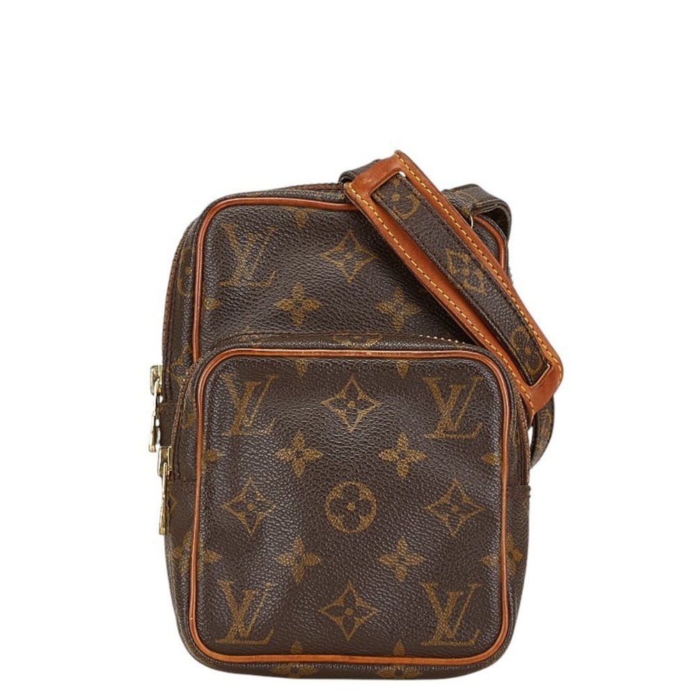 Louis Vuitton Monogram Amazon Shoulder Bag M45238 Brown PVC Leather Women's L...